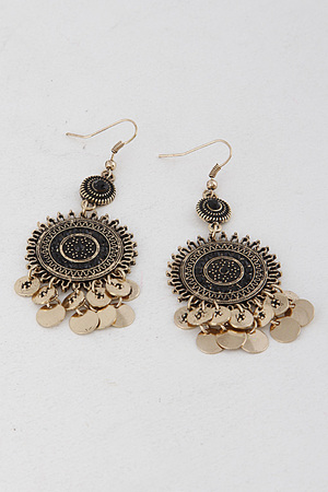 Medallion Coin Earrings 5LAE6